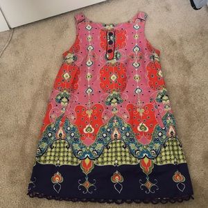 Anthropologie patterned shift dress